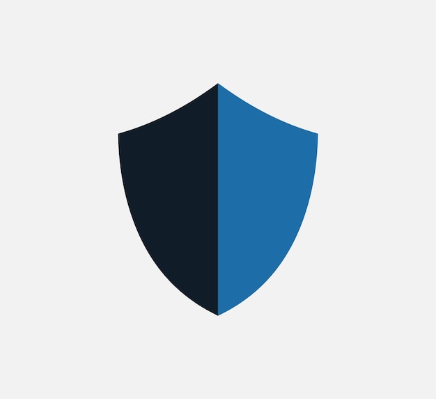 plantilla de diseño del logotipo vectorial del icono del escudo y la espada