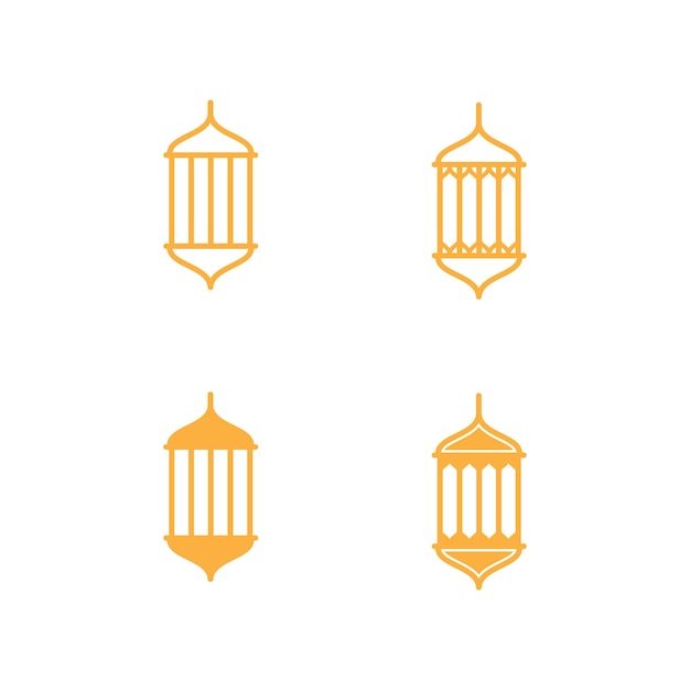 plantilla de diseño de logotipo vectorial del icono del festival de linternas