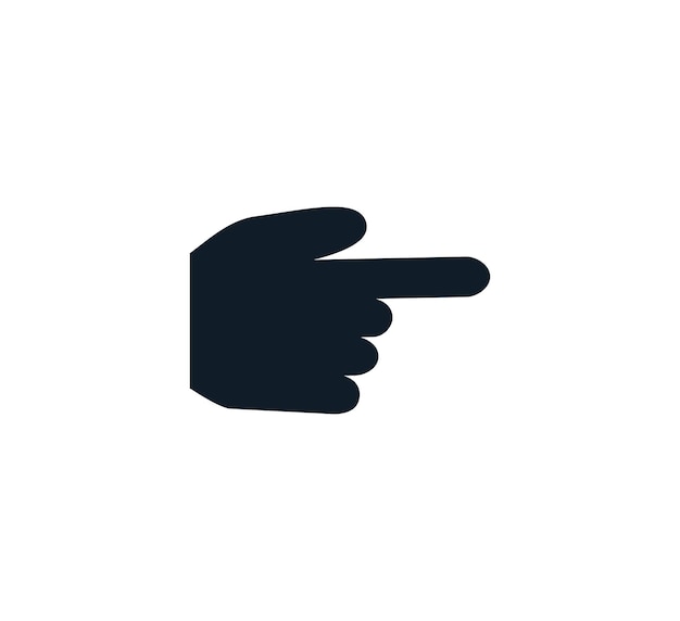 plantilla de diseño de logotipo vectorial de icono de gesto de la mano