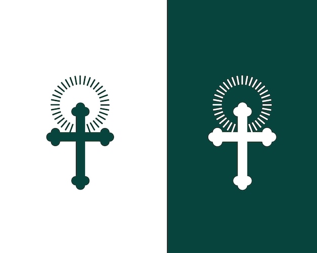 plantilla de diseño del logotipo vectorial del icono de la iglesia