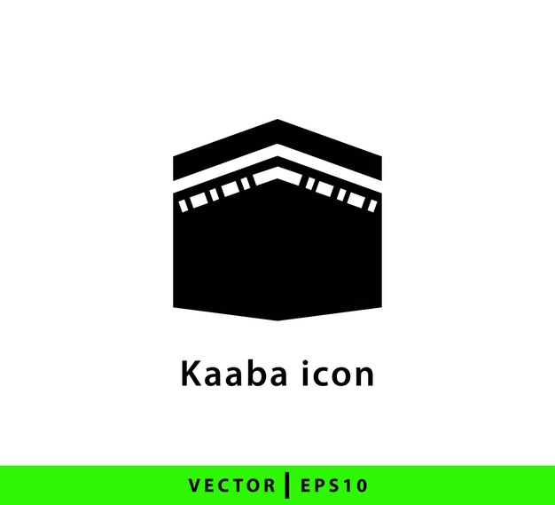 plantilla de diseño del logotipo vectorial del icono de Kaaba