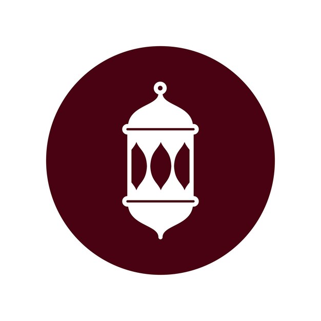 plantilla de diseño de logotipo vectorial del icono de la linterna ramadan kareem