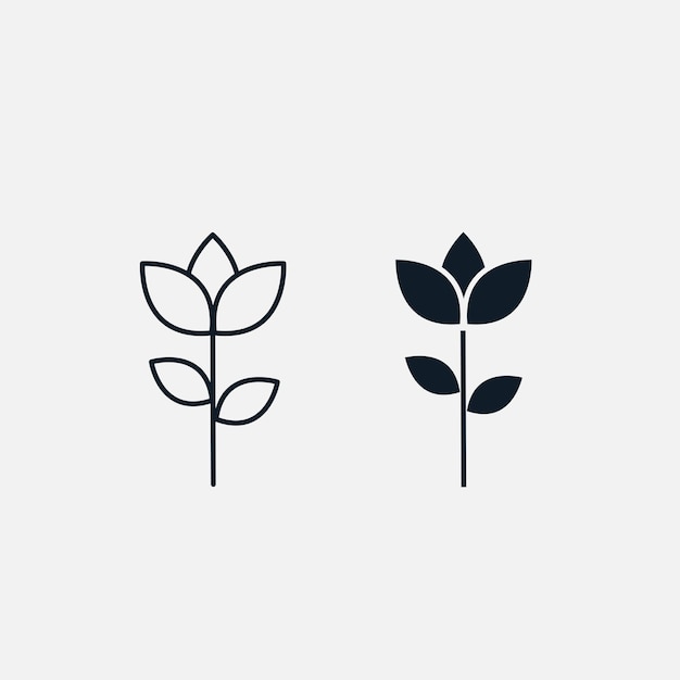 Vector plantilla de diseño del logotipo vectorial del icono de lotus