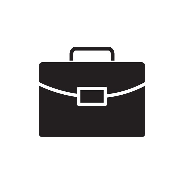 plantilla de diseño del logotipo vectorial del icono del maletín
