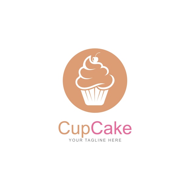 plantilla de diseño de logotipo vectorial del icono del pastel