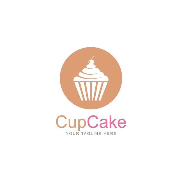 plantilla de diseño de logotipo vectorial del icono del pastel
