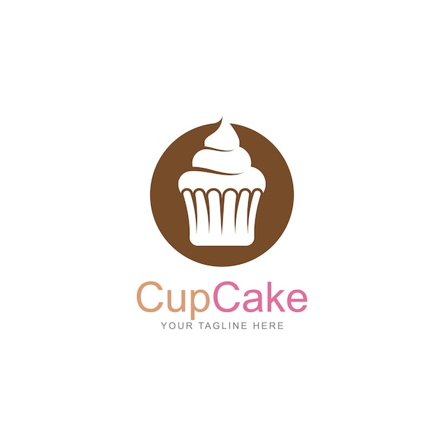 plantilla de diseño de logotipo vectorial del icono del pastel