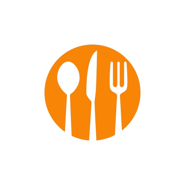 plantilla de diseño de logotipo vectorial del icono del restaurante de la cuchara