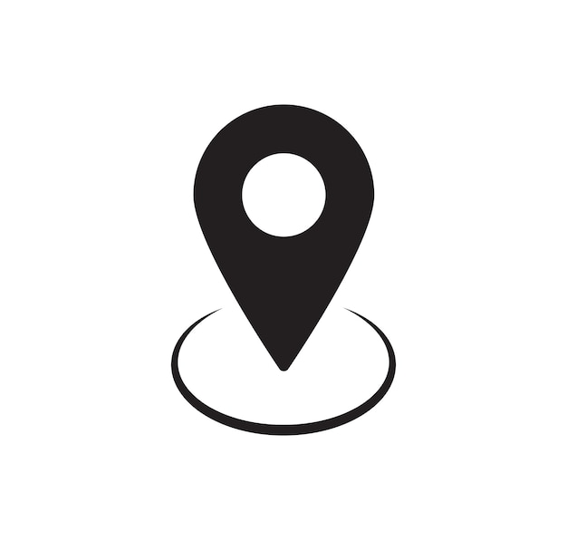 plantilla de diseño de logotipo vectorial del icono de ubicación del mapa de pines