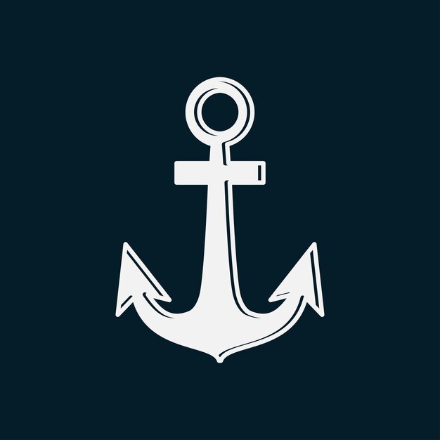 plantilla de diseño de logotipo vectorial de íconos de anclaje