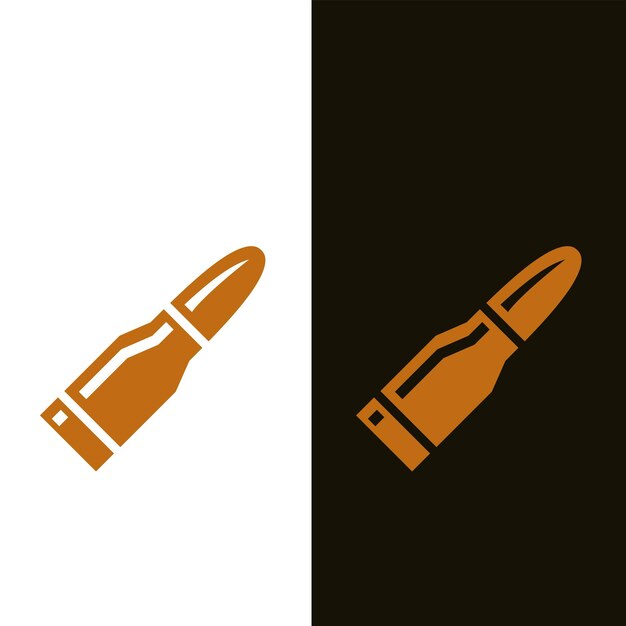 plantilla de diseño de logotipo vectorial de íconos de bala