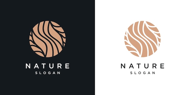 plantilla de diseño de logotipo vectorial de íconos de elementos ecológicos de la naturaleza