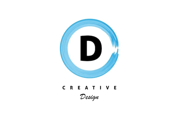 Plantilla de diseño de logotipo vectorial letra d