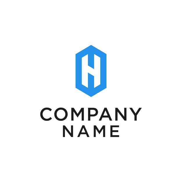 Plantilla de diseño de logotipo vectorial letra H