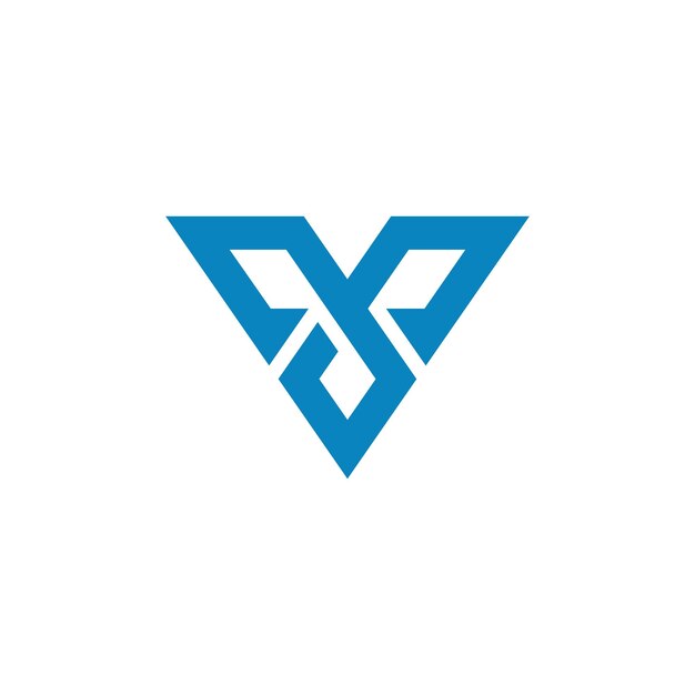 plantilla de diseño del logotipo vectorial de la letra inicial v