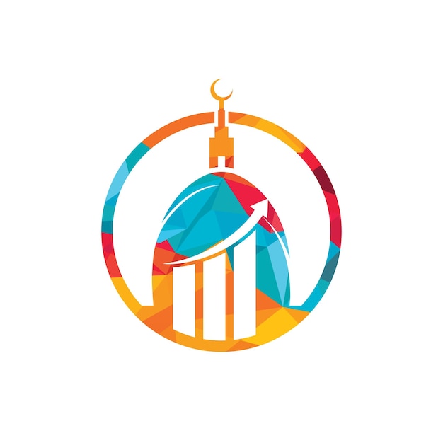 plantilla de diseño de logotipo vectorial de negocios de gráficos islámicos