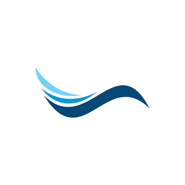 Plantilla de diseño de logotipo vectorial Swoosh abstracto