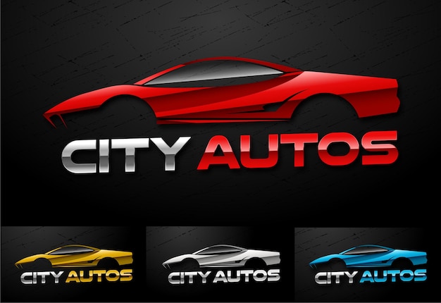 Plantilla de diseño de logotipo de velocidad automática