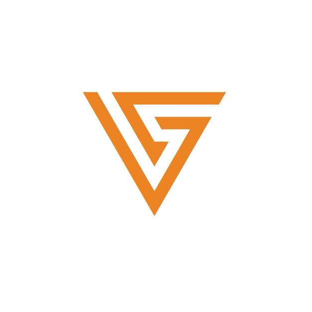 Vector plantilla de diseño de logotipo versus letra de monograma versus vector