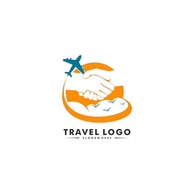 Vector plantilla de diseño de logotipo de viaje simple