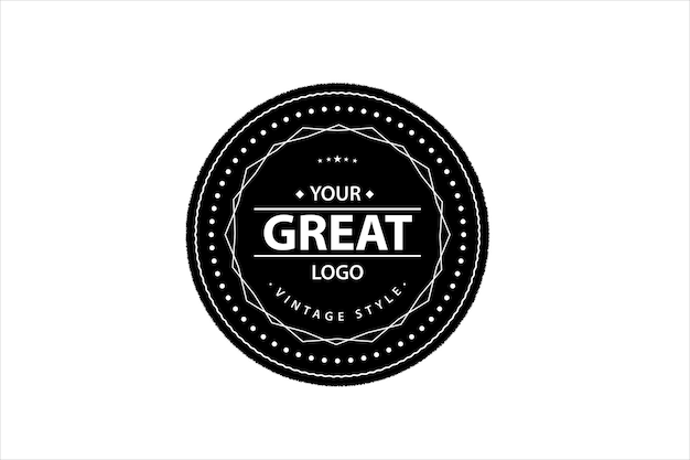 Plantilla de diseño de logotipo vintage corporativo Vector de insignia retro para logotipo restaurante empresa tienda de alimentos