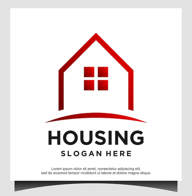 plantilla de diseño de logotipo de vivienda