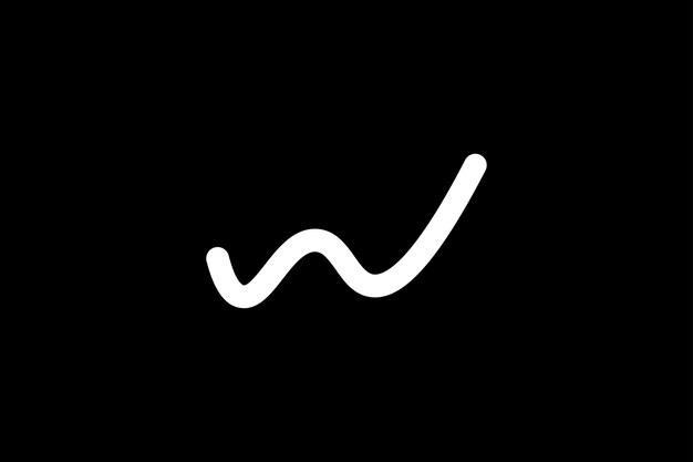 plantilla de diseño del logotipo W Letter Up