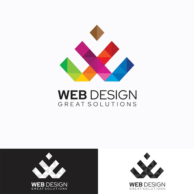 Vector plantilla de diseño de logotipo web