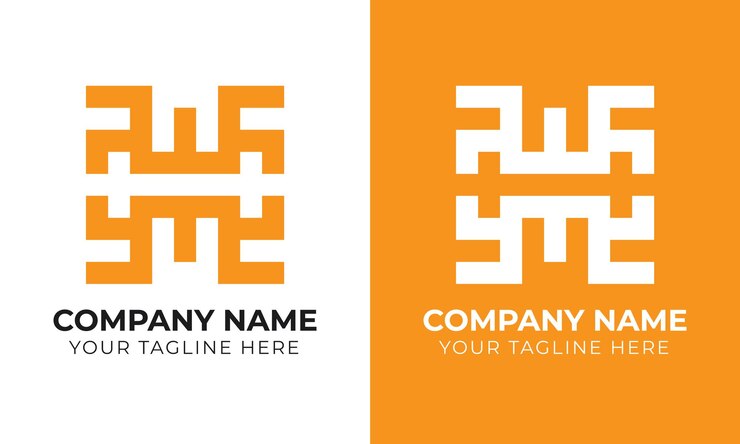 Vector plantilla de diseño de logotipo wm de letra inicial abstracta monograma minimalista moderno creativo
