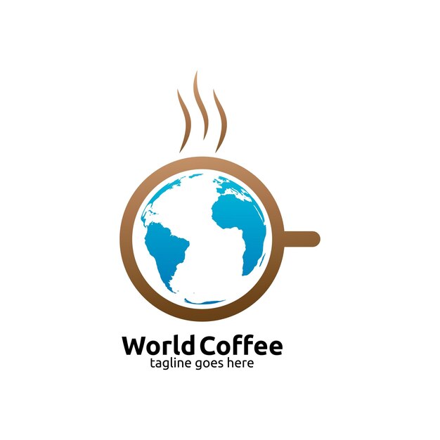 plantilla de diseño del logotipo de World Coffee