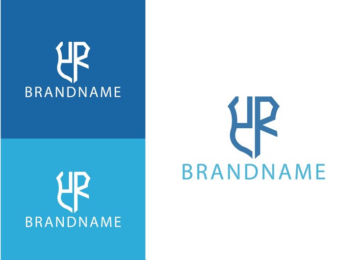 Vector plantilla de diseño de logotipo yr de letra inicial de monograma moderno