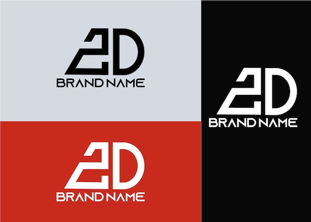 Plantilla de diseño de logotipo zo de letra inicial de monograma moderno
