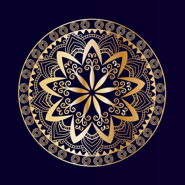 Plantilla de diseño de mandala creativa y moderna