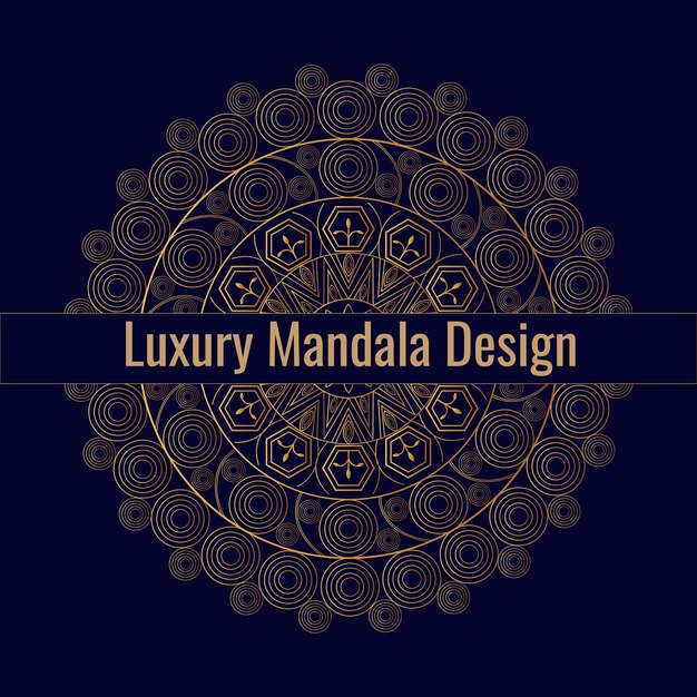 plantilla de diseño de mandala de lujo