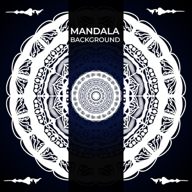 Plantilla de diseño de mandala de lujo