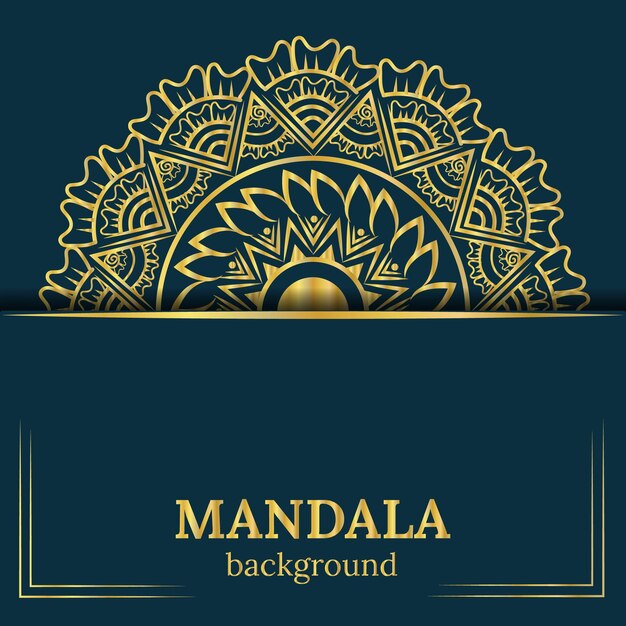 Plantilla de diseño de Mandala de lujo