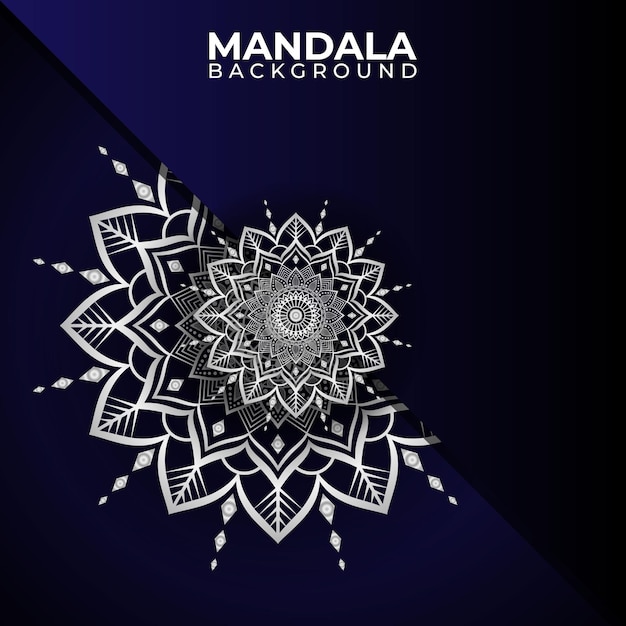 Vector plantilla de diseño de mandala ornamental de lujo