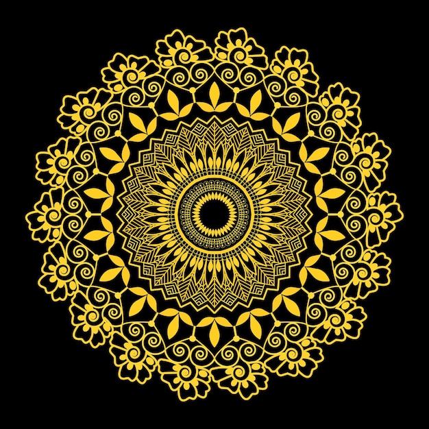 plantilla de diseño de Mandala