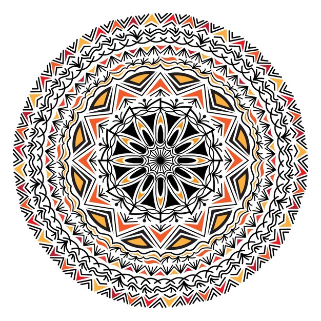 plantilla de diseño de mandala