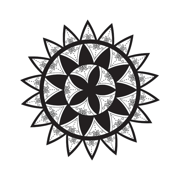 plantilla de diseño de mandala