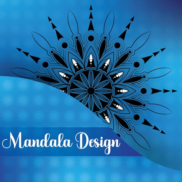 Vector plantilla de diseño de mandala