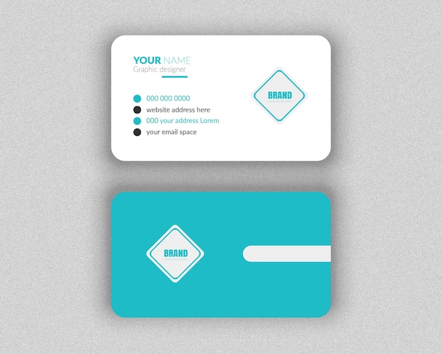 Vector plantilla de diseño de maqueta de tarjeta de visita mínima de empresa profesional
