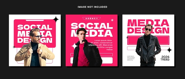 plantilla de diseño de medios sociales c