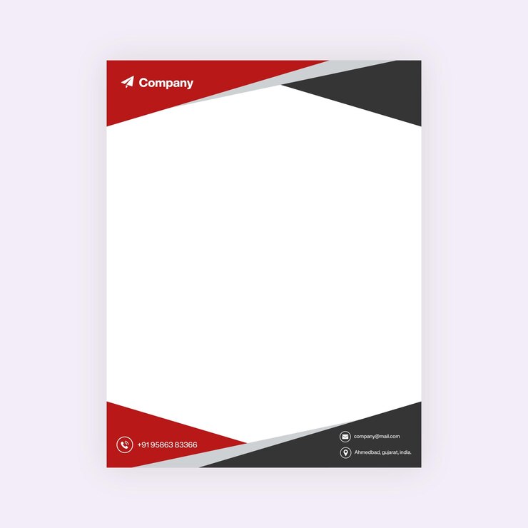 Vector plantilla de diseño de membrete corporativo