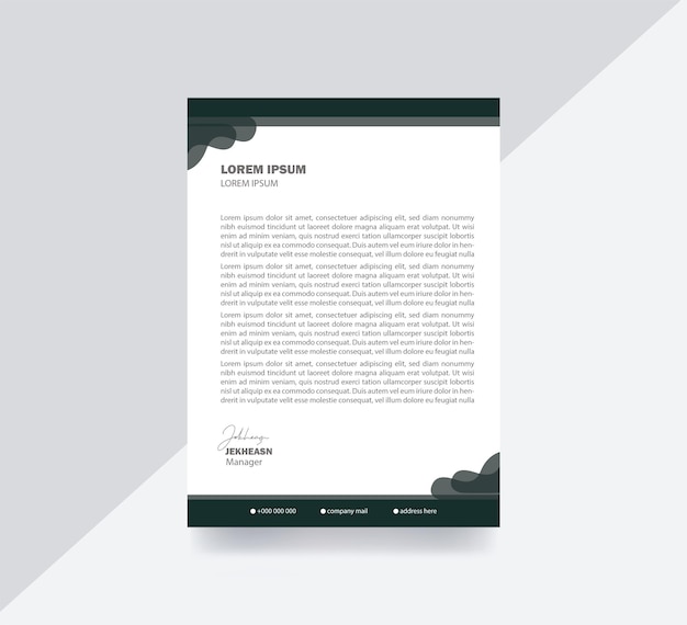 plantilla de diseño de membrete corporativo