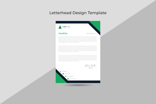 La plantilla de diseño de membrete es una plantilla para una plantilla de diseño de membrete.