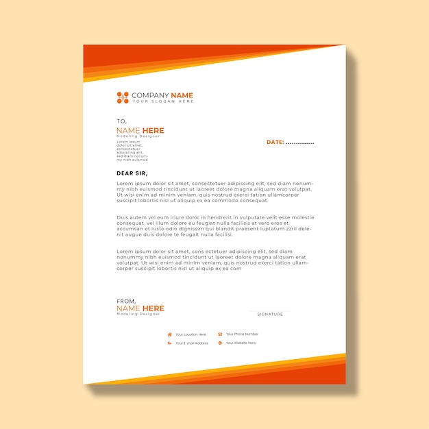 Plantilla de diseño de membrete de odontología profesional