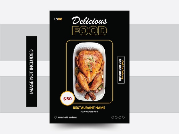 Plantilla de diseño de menús de restaurantes