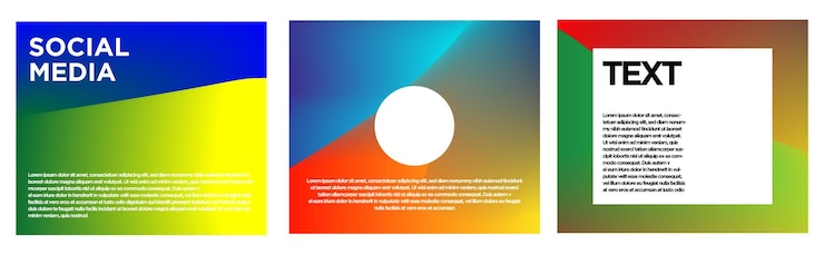 Vector plantilla de diseño de mezcla de redes sociales