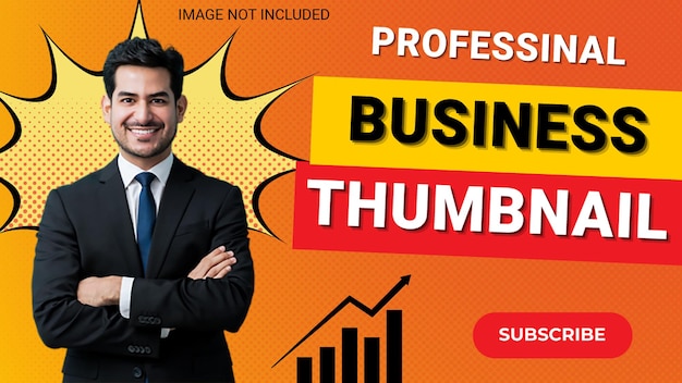 plantilla de diseño de miniatura o banner de YouTube para empresas